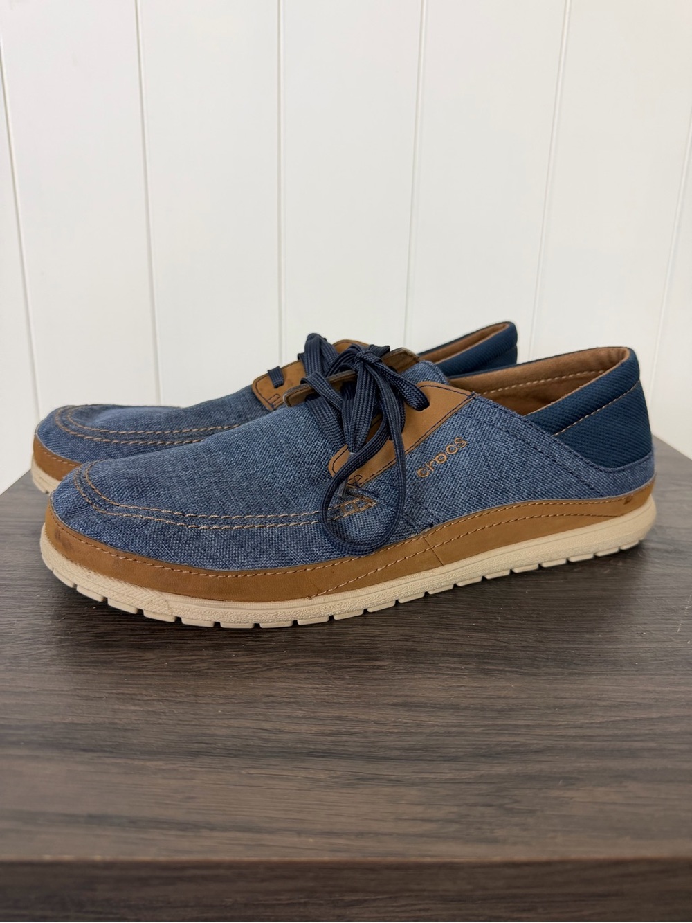 Crocs Men's Santa Cruz Playa Lace Casual Shoes Blue Size M11